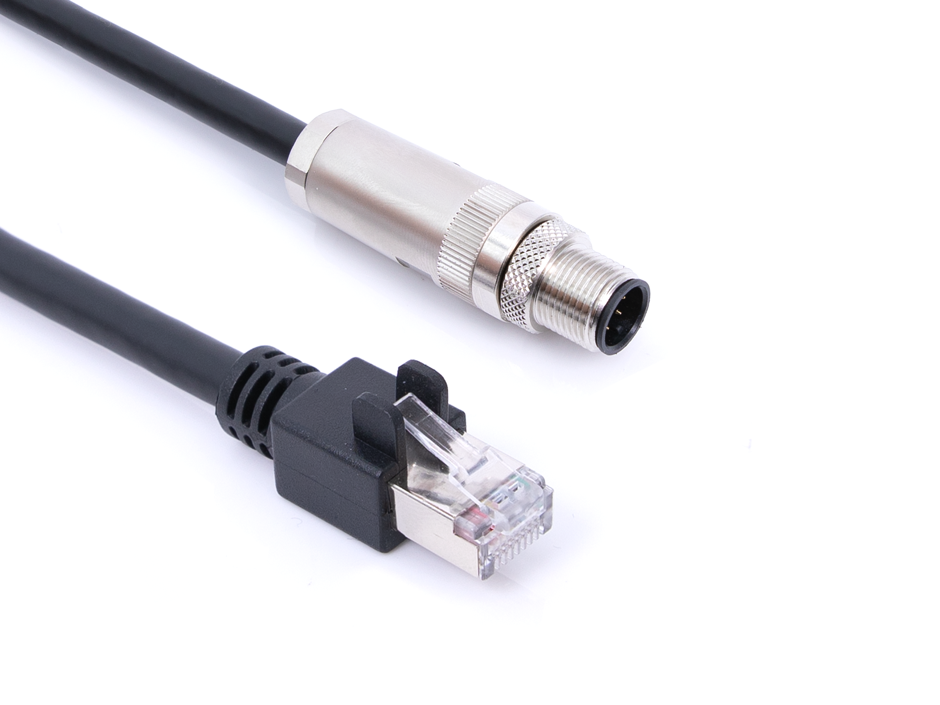  Cable GigE, M12 A 8P Plug, RJ45, 10 m 