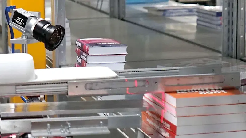 Sheet-of-light method excellent for the precise measurement of books with curved spines