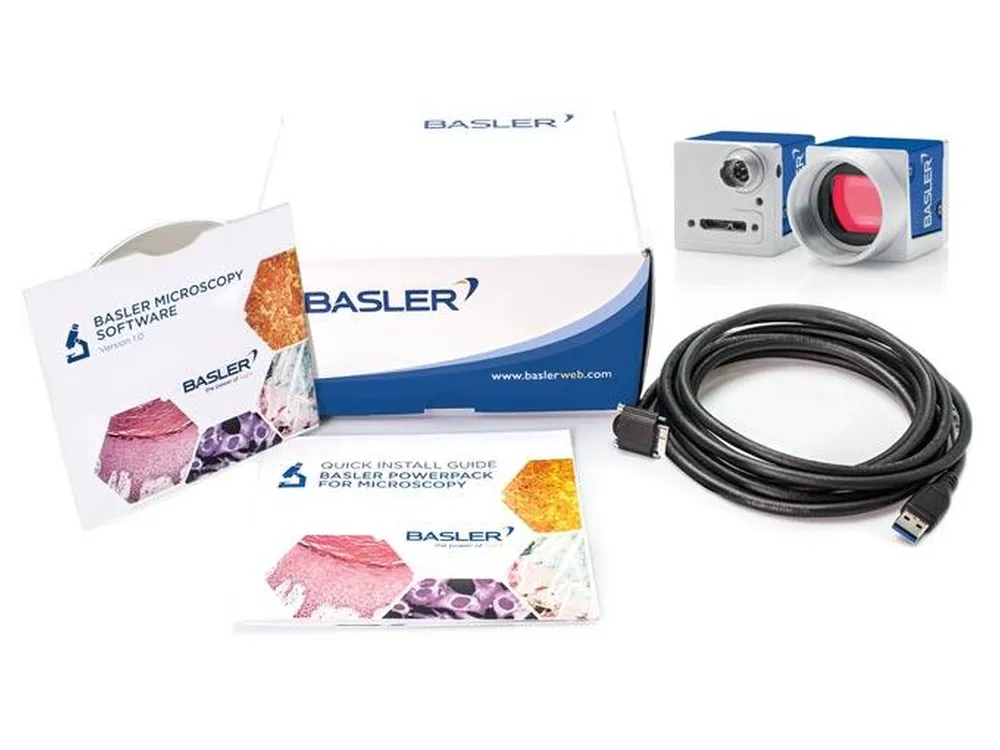 Basler PowerPack Microscopy PowerPack for Microscopy with Microscopy ace 3.2 MP 显微专用PowerPack套装
