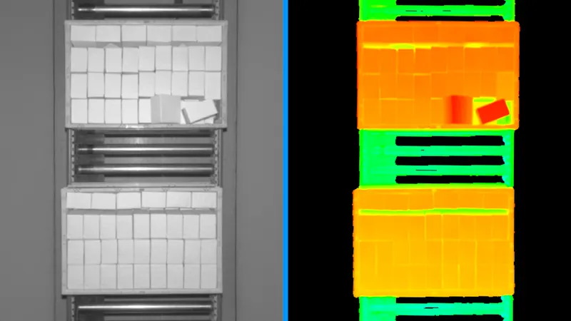 3D高程图像使高度差和缝隙清晰可见。