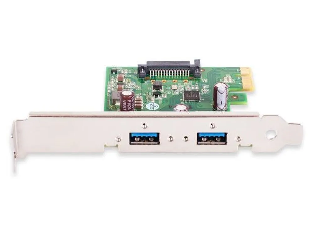  USB 3.0 Interface Card PCIe, Ren, 1 HC, x1, SATA, 2 Ports 