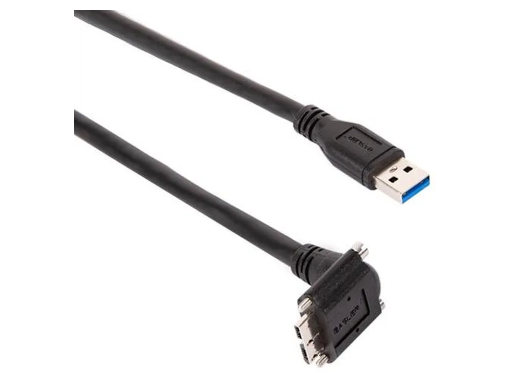  Cable USB 3.0, Micro B 90° A1 sl/A (ace downwards), P, 1 m 
