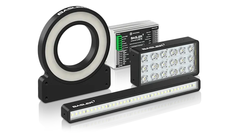 在有灰尘和水的高要求条件下,Basler IP67光源设备可确保实现均匀一致的光照