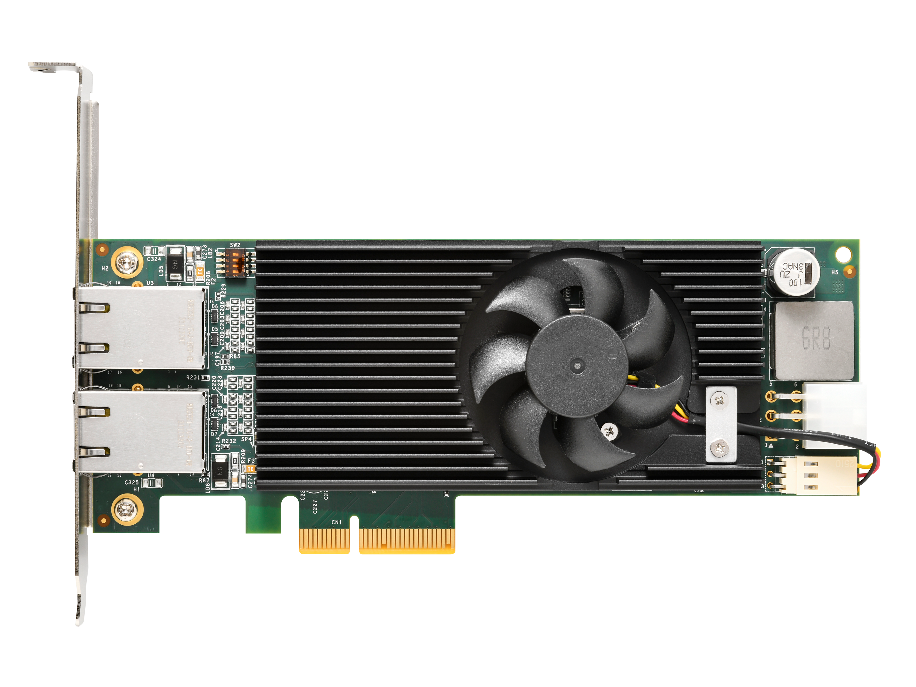 Neousys Neousys PCIe-PoE572bt 10GigE Interface Card, 2-CH, PoE++