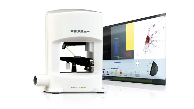 Nanolives 3D Cell Explorer可提供细胞内部的详细视图。