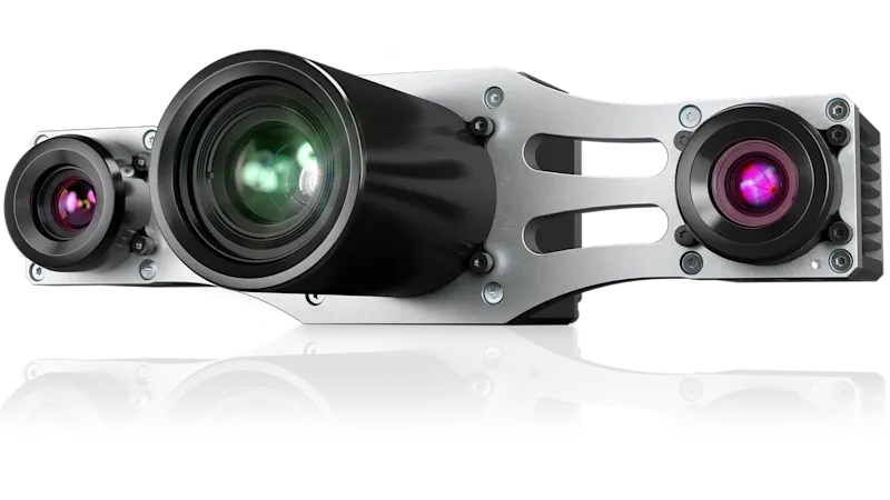 Stereo ace 3D相机的基线距离为100 mm和200 mm,有黑白和彩色两种型号可供选择。