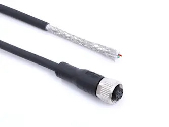  Power-I/O Cable M12, F, 8P/Open,10 m 