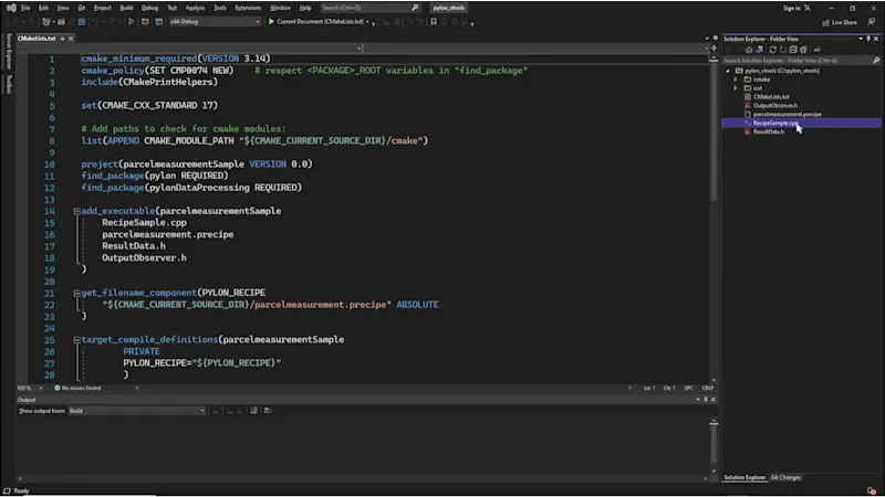 只需轻点几下,Recipe文件代码生成器就能生成C++示例代码