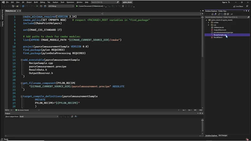 pylon vTools Recipe文件代码生成器