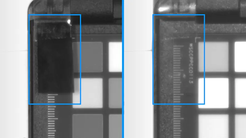 图像对比显示出IMX676芯片在850nm波段下表现出的优异成像质量