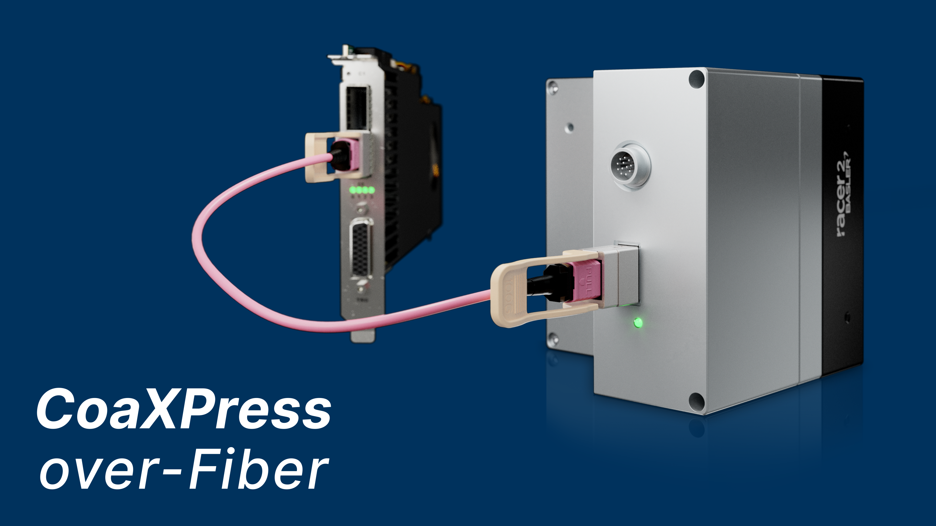 采用光学QSFP28接口的高性能CXP-over-Fiber TDI视觉系统。
