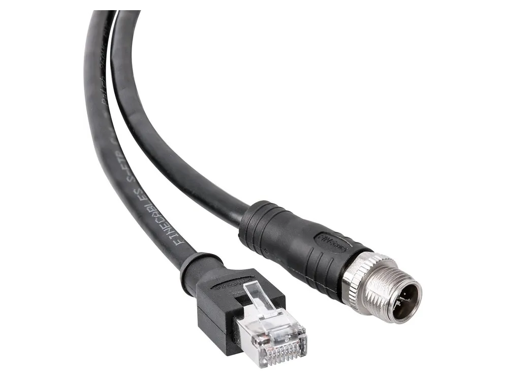  Cable GigE M12, M, 8P/RJ45, 10 m 