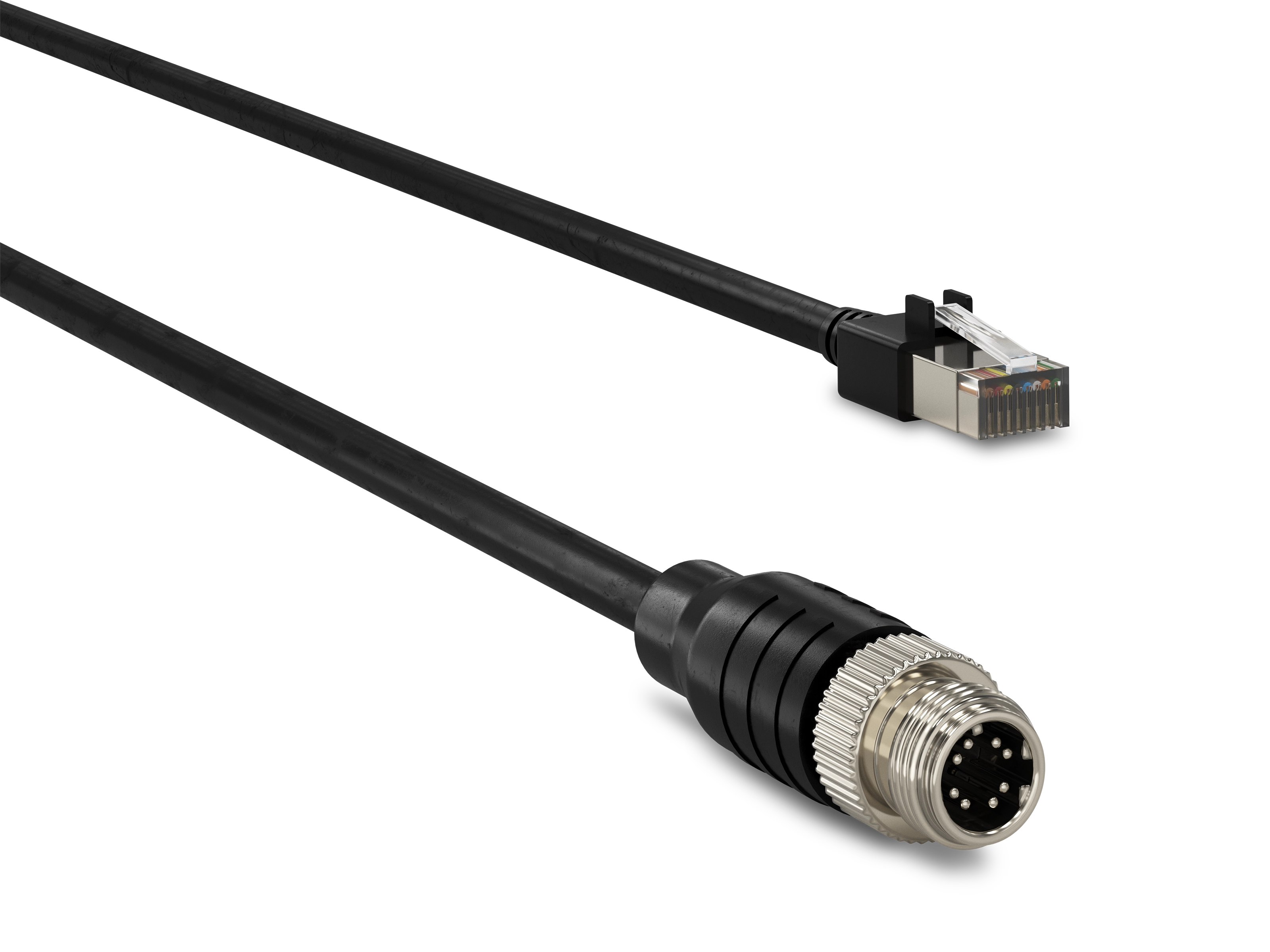  Cable GigE, Cat 6, M12/RJ45, DrC, 5m 